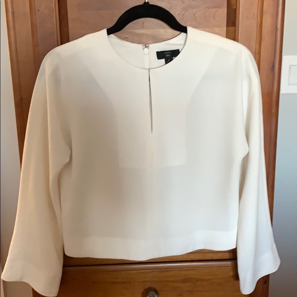 J.Crew 365 Shell, White Sz 0